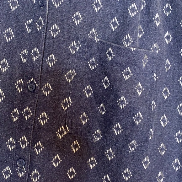 Old Navy Button Down Shirt Dress Full Shirttail Hem Women’s Large B2309 - Picture 4 of 9